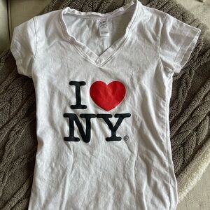 I Love NY White T-Shirt | Size Small